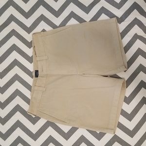 Mens JCrew khaki flat front shorts